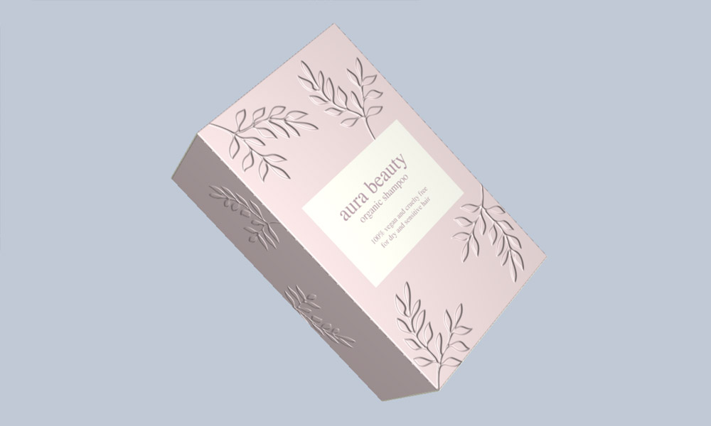 3D render of cosmetics box