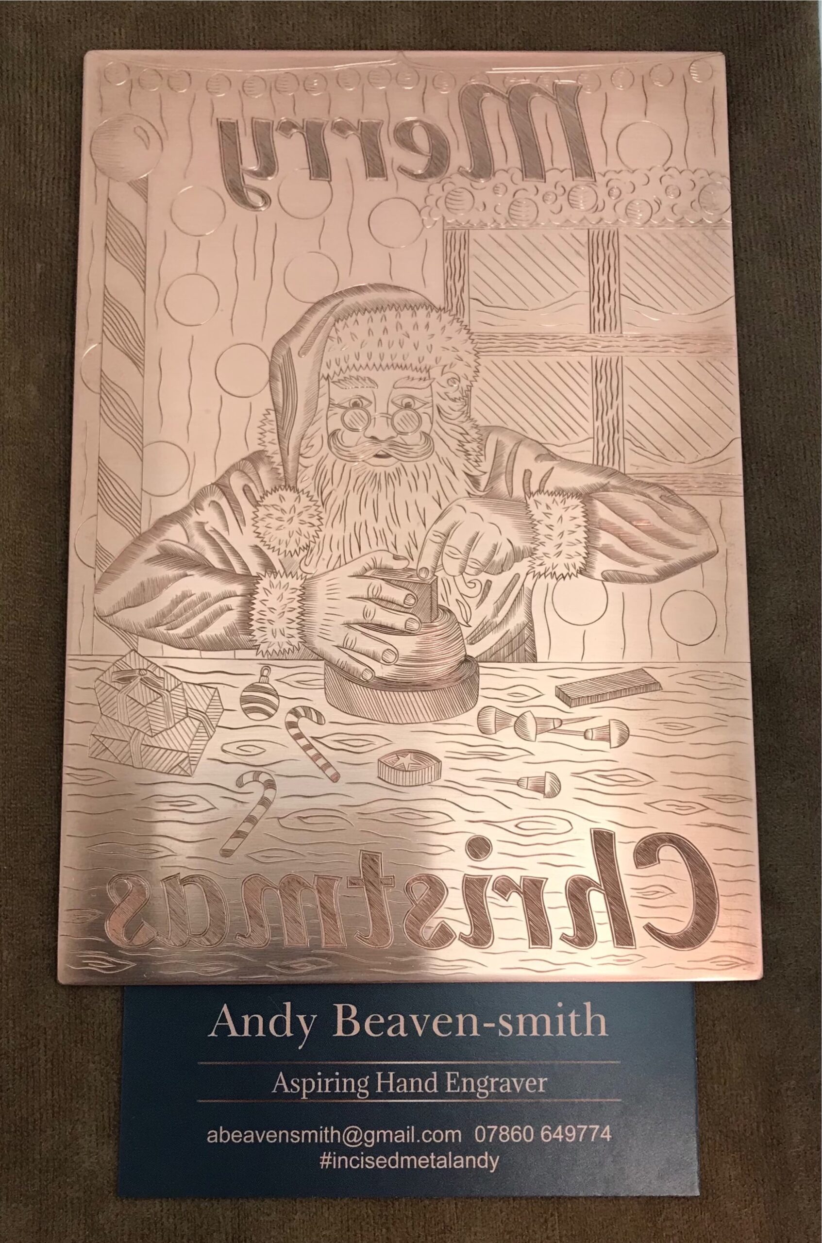 Engraving copper printing plate