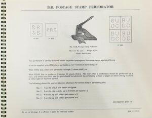 BB Postage Stamp Perforator Picture