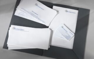 Die stamped Stationery Set with Compliment slips