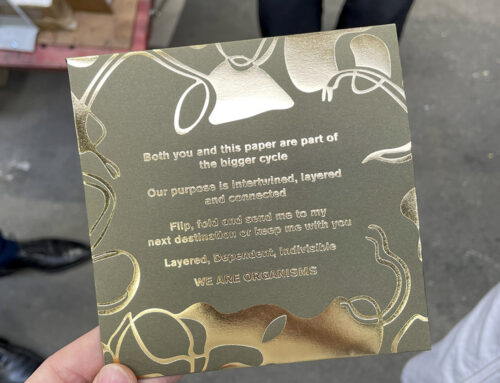 Baddeley Brothers take Ravensbourne graphic design student ‘into the fold’ with foiling envelope collaboration